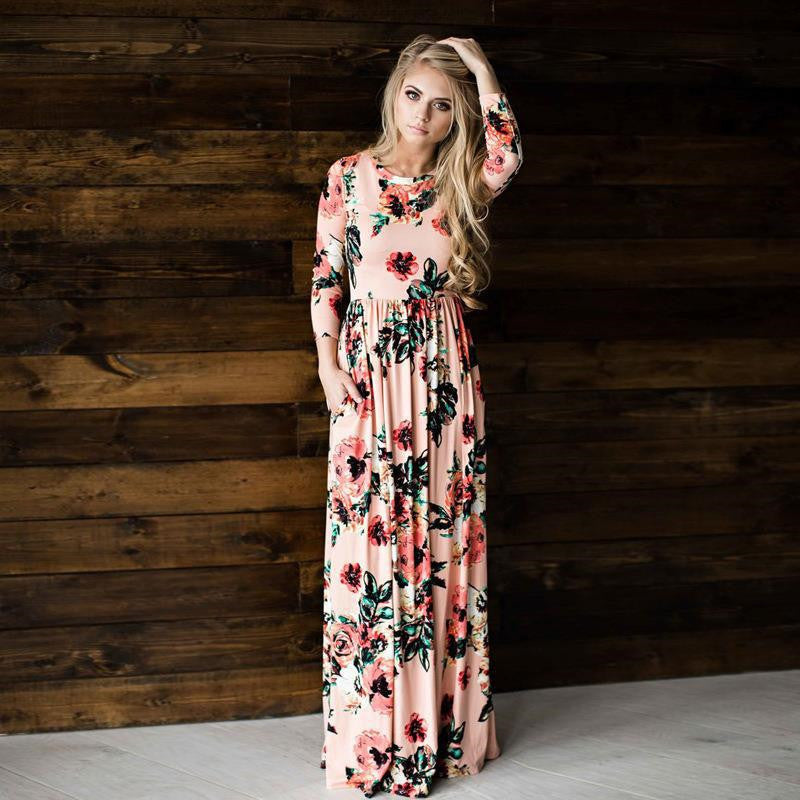 Women's Printed Party Gown