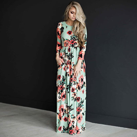 Women's Printed Party Gown