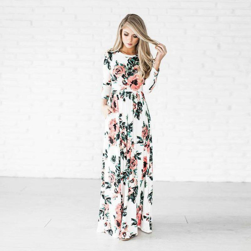 Women's Printed Party Gown