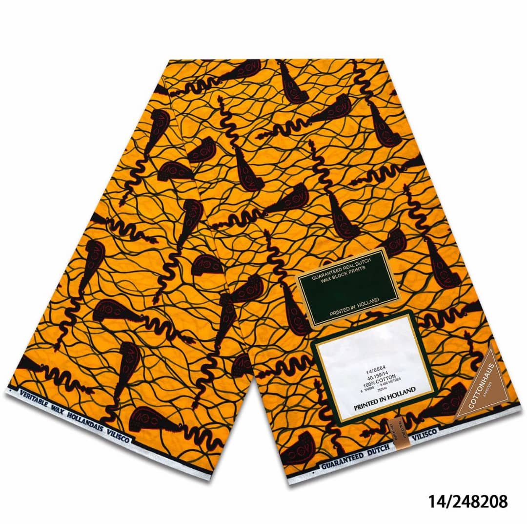 Valisco Dutch Wax Box Print Hollandaise