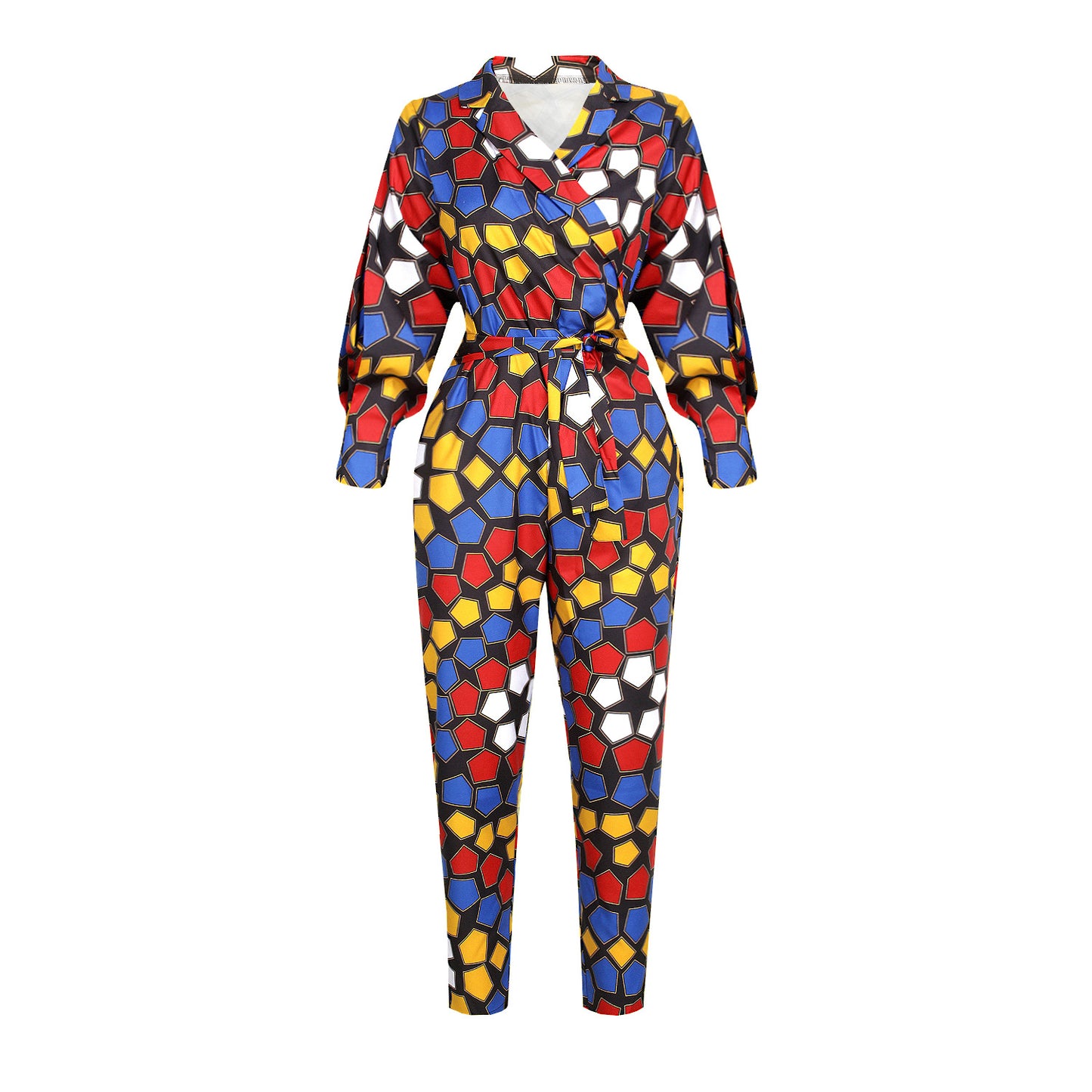 Women's Jumpsuit African Style Cropped Jumpsuit