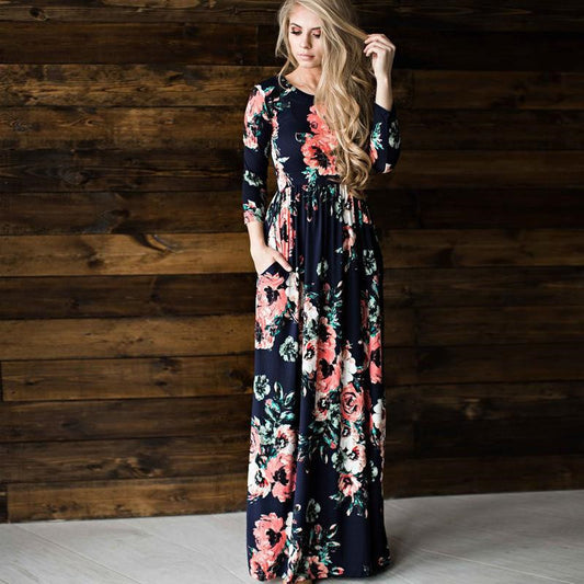 Women's Printed Party Gown