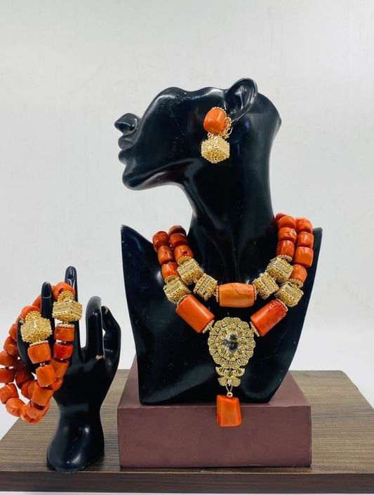 Beaded Necklace and Bracelet
