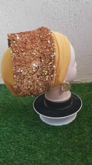 Gold Sequence Turban