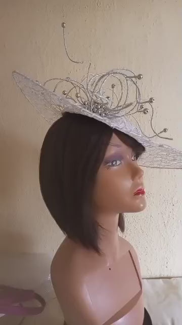 White Beautifully Designed Fascinator